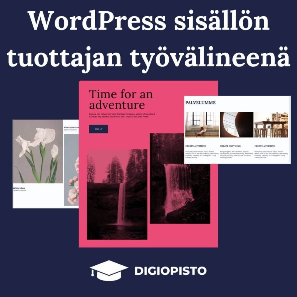 WordPress sisällöntuottajan työvälineenä -verkkokoulutus