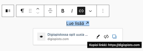WordPress 6.5:ssa on entistä monipuolisempi linkkien lisäys- ja muokkaustoiminto.