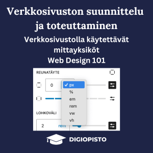 WPVST Verkkosivustolla käytettävät mittayksiköt