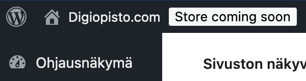 WooCommerce store coming soon